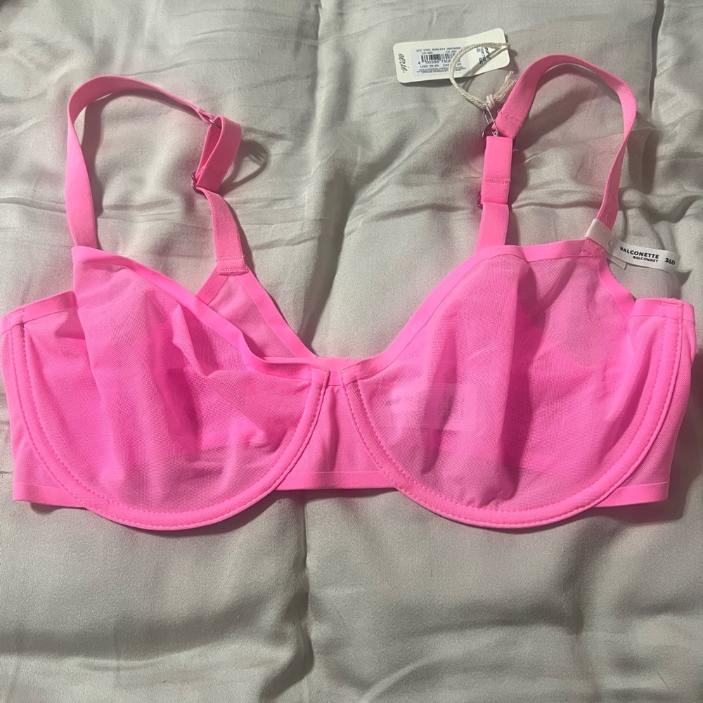 Aerie Pink Sheer Bra